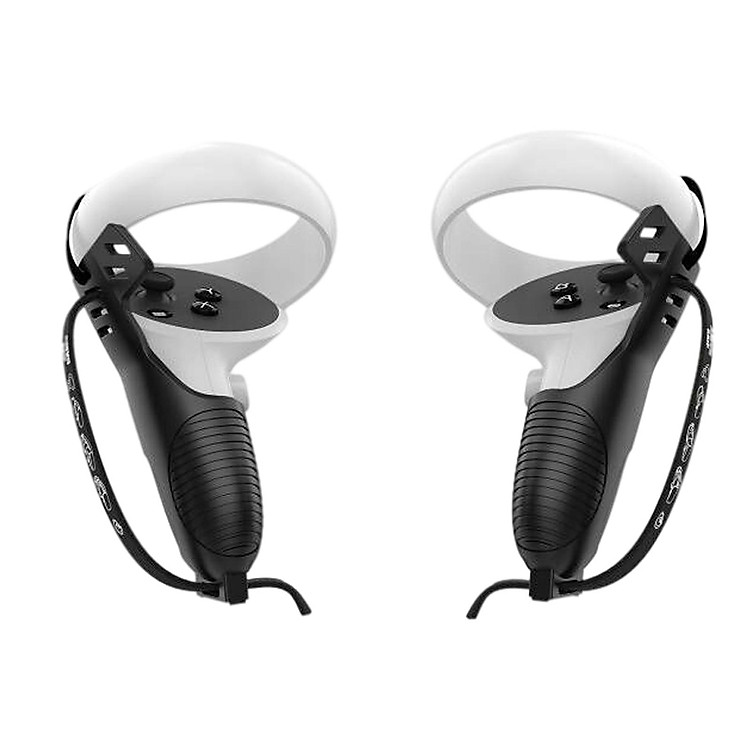 Touch Controller Grip Cover, Adjustable Hand Strap, Antifall AntiSlip VR Accessories 1 Pair Protective Cover for Quest 2.