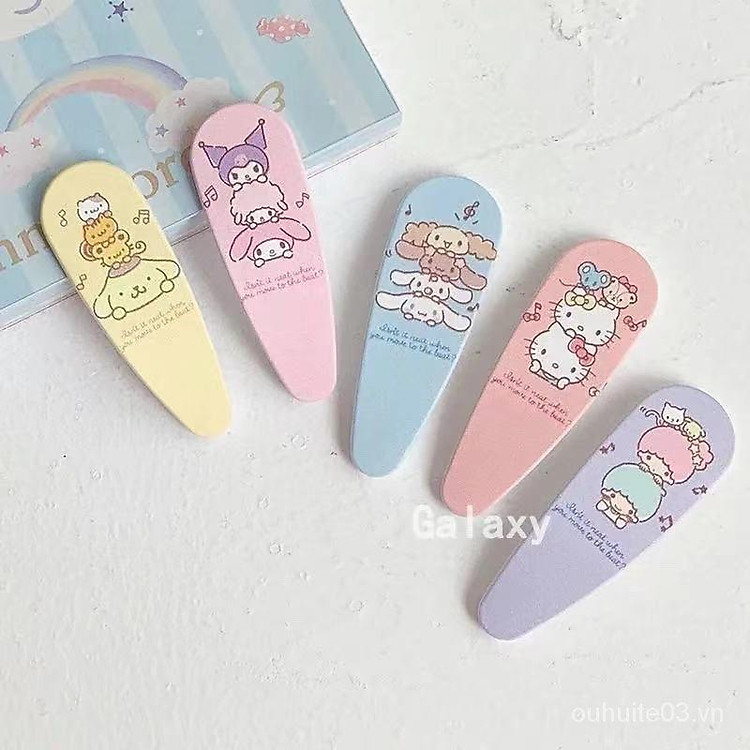 SANRIO Kẹp Tóc Họa Tiết Hoạt Hình Melody Đáng Yêu Phong Cách Nhật Bản Cho Bé Gái