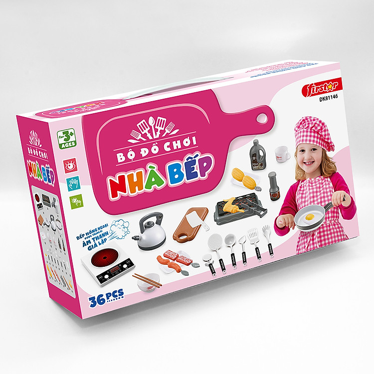 Mua tại Tiki: Mua Bộ Đồ Chơi Nhà Bếp Màu Hồng DK81146 Chính hãng Ưu đãi