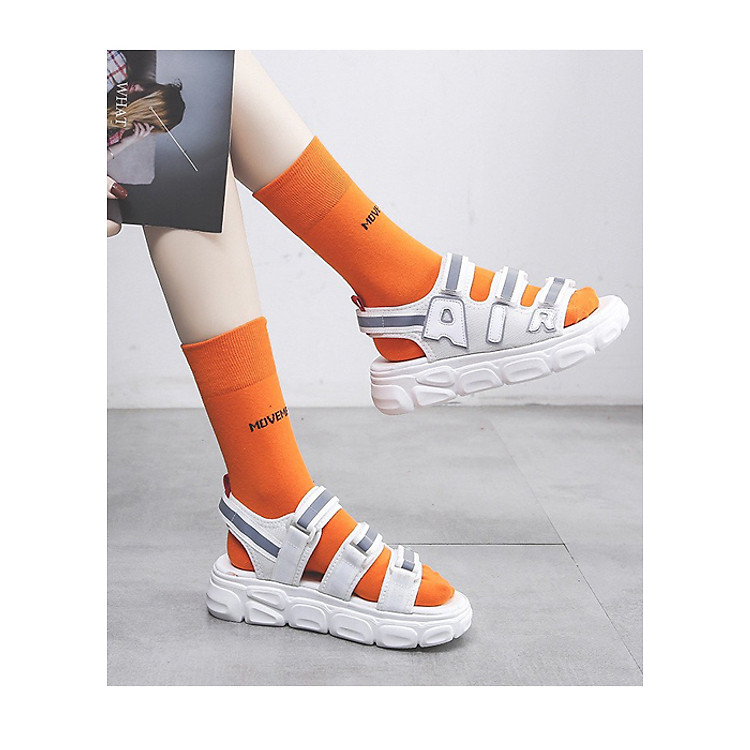 Sandal Nữ 3 Quai Viền Phản Quang Kiểu Dáng Hàn Quốc TAKIHA