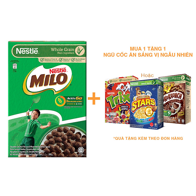 Ngũ cốc ăn sáng MILO (Hộp 300g)