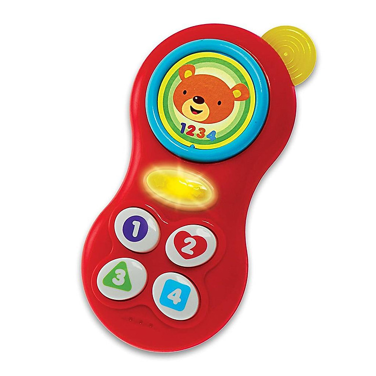 Đồ chơi Điện thoại phát nhạc vui nhộn học số cho bé gặm nướu Winfun 0638 BPA FREE