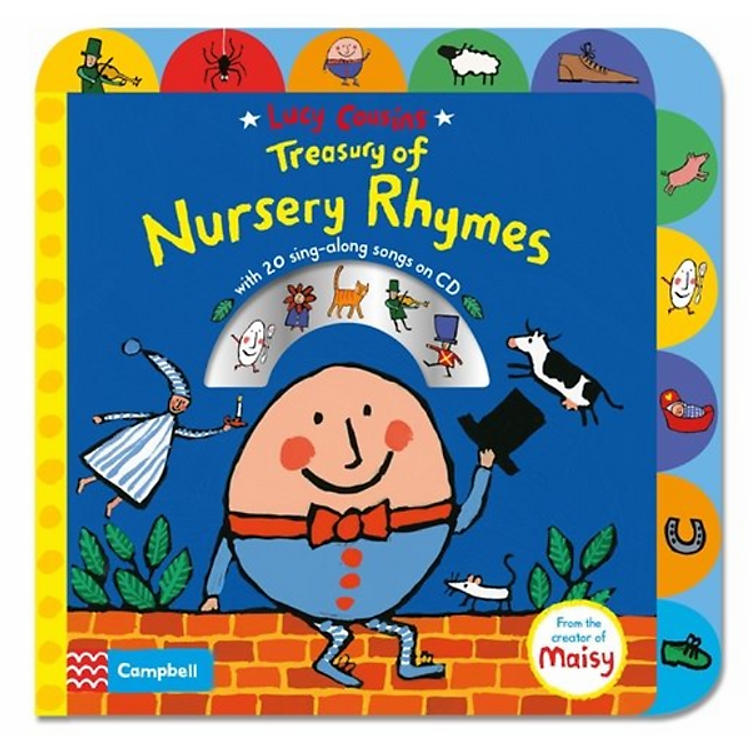 Sách Lucy Cousins Treasury of Nursery Rhymes Book and CD