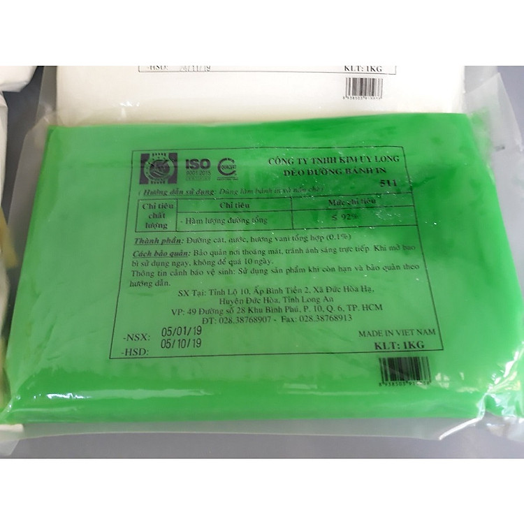 Dẻo đường bánh in (Lá dứa) 1kg