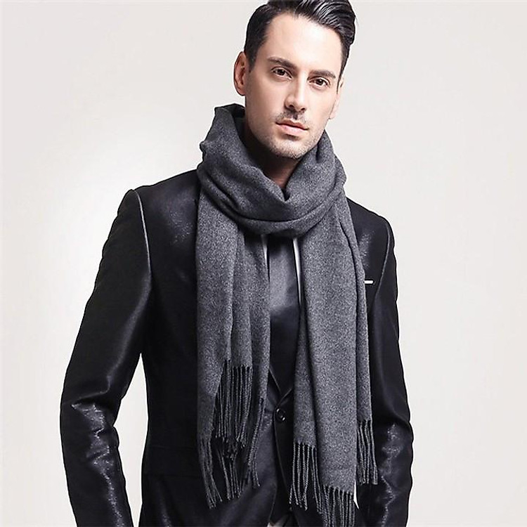 Khăn Choảng Cổ Nam len mịn cao cấp