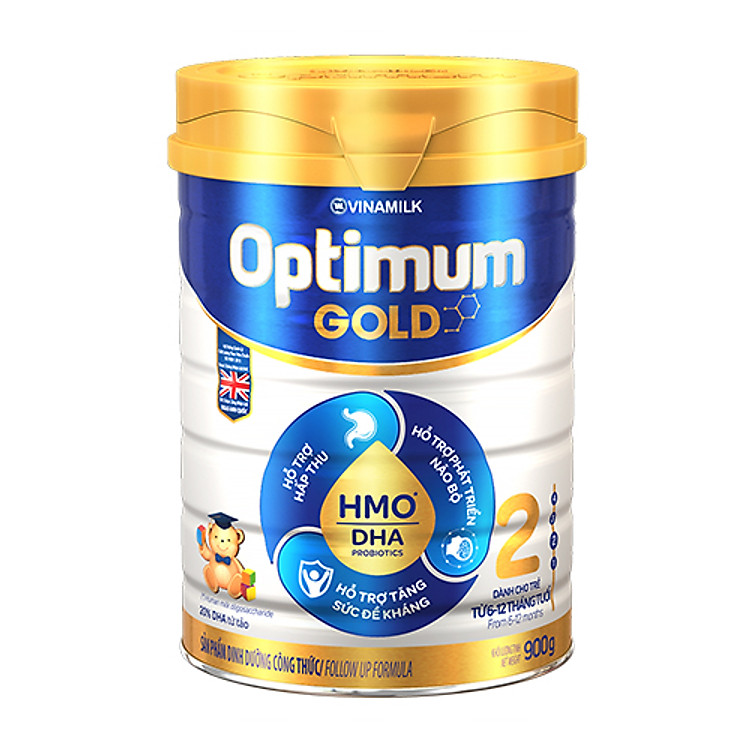 Sữa Bột Vinamilk Optimum Gold 2 - Hộp Thiếc 900g