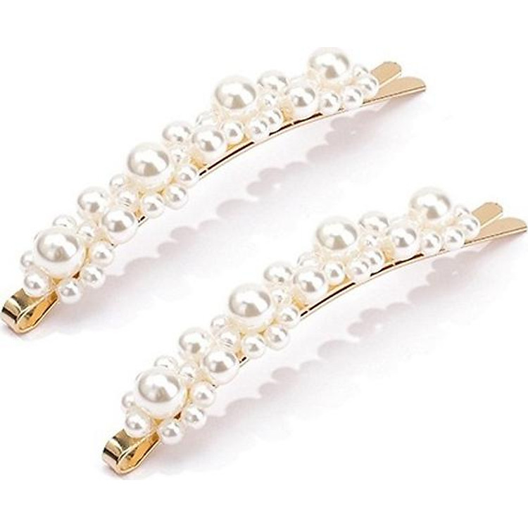 Set 2 kẹp tóc ngọc trai Hàn Quốc