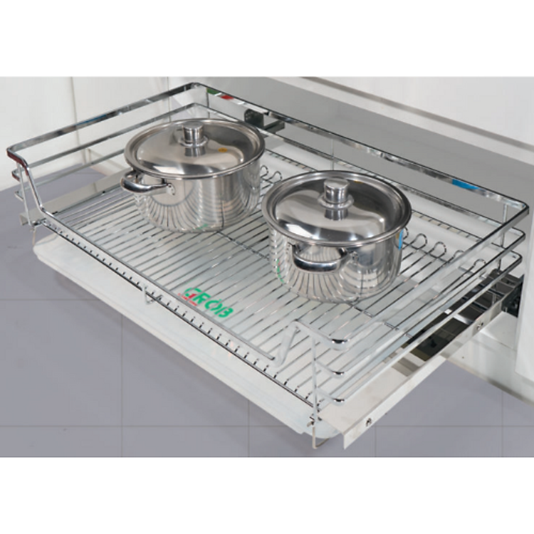 Kệ Đựng Xoong Nồi Inox Nan Dẹt Grob - Hàng Chính Hãng