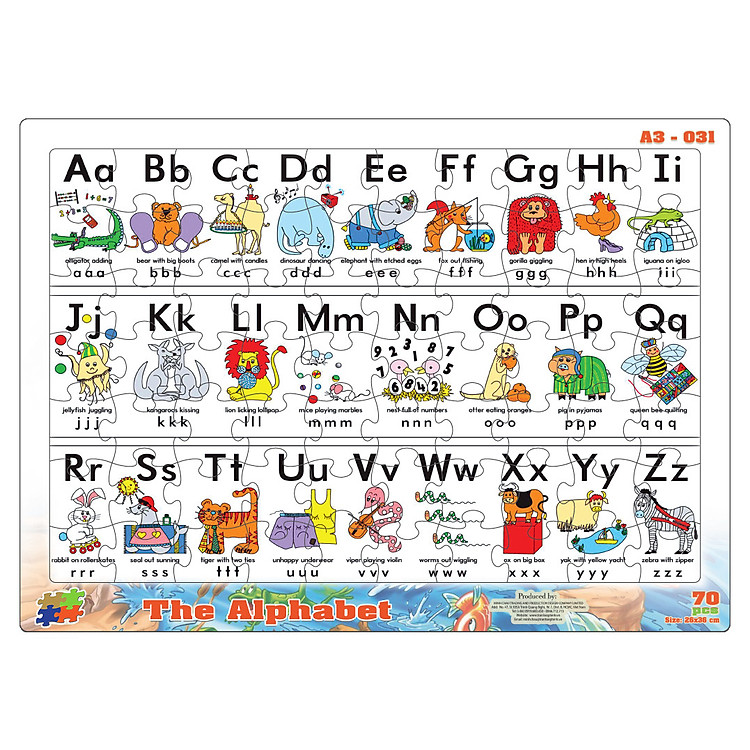 Combo 02 bộ tranh xếp hình A3 Chính hãng Ưu đãi - Hình ảnh 2