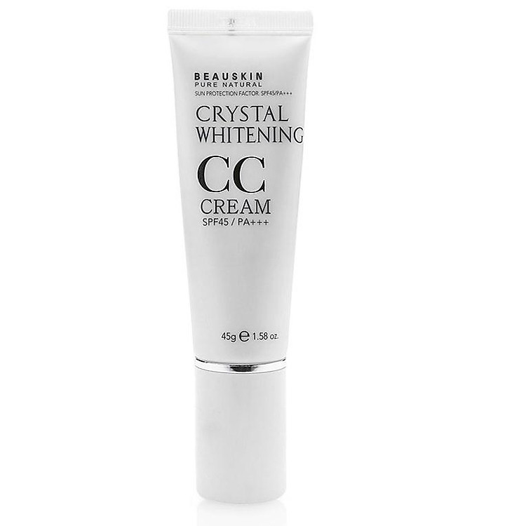 Kem nền CC Cream Crystal Whitening Beausin Hàn Quốc siêu mềm mịn lâu trôi