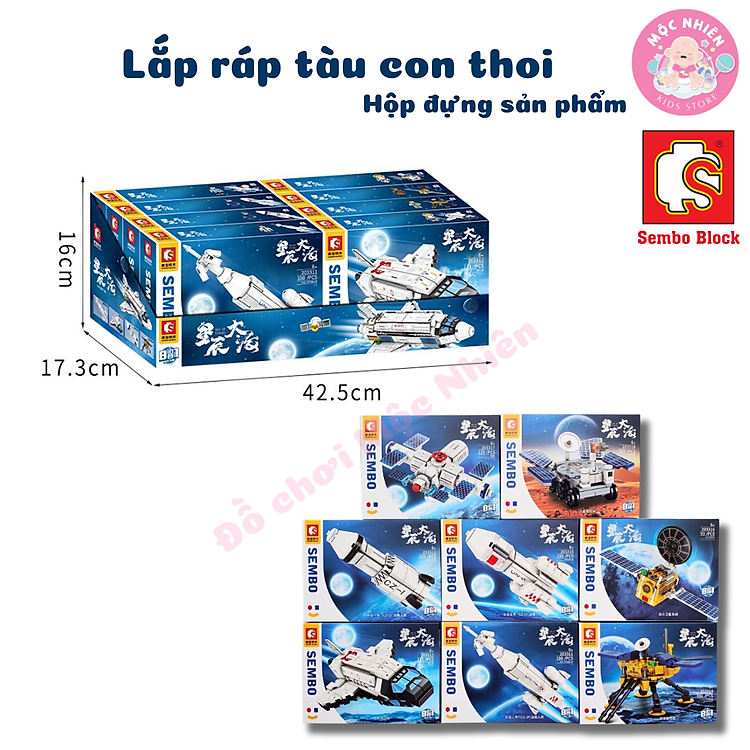Đồ Chơi Lắp Ráp Tàu Con Thoi SEMBO Chính hãng Giá tốt - Hình ảnh 4