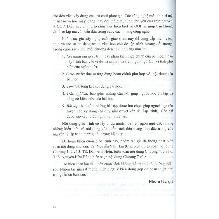 Giáo Trình Lập Trình Hướng Đối Tượng - Ảnh 4