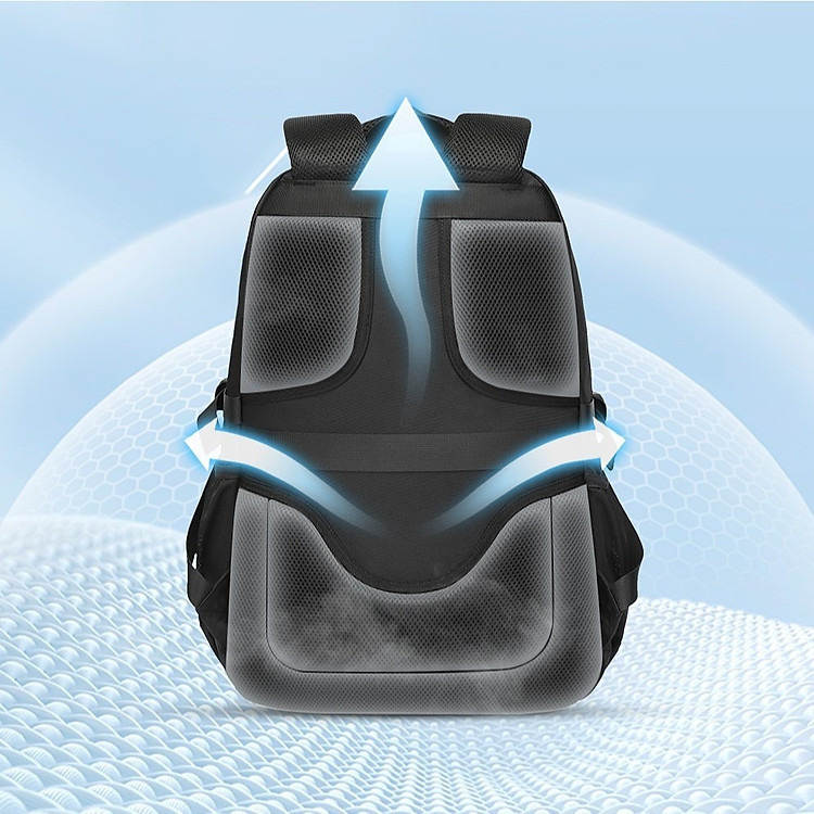 Balo học sinh AOPUSEN 10387 - Chống thấm nước (Màu xám) - Ảnh 5