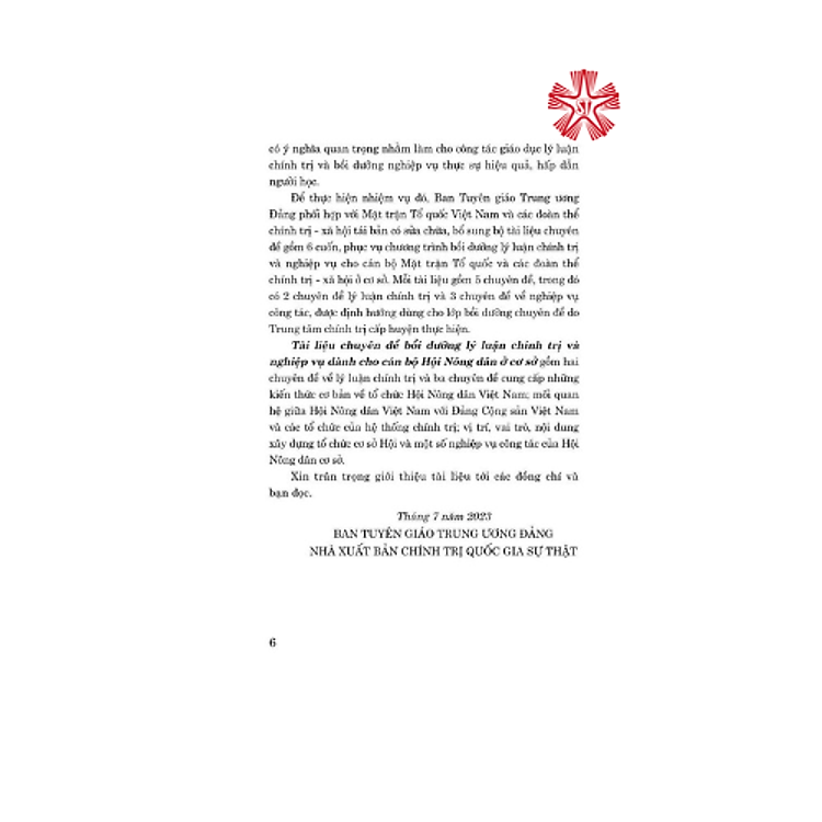 Tài Liệu Chuyên Đề Bồi Dưỡng Lý Luận Chính Trị và Nghiệp Vụ Dành Cho Cán Bộ Hội Nông Dân Ở Cơ Sở - Ảnh 5