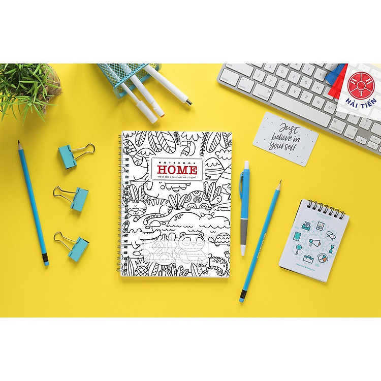 Sổ Lò Xo Kép Bìa Bồi Cao Cấp Home A5 (200 trang)