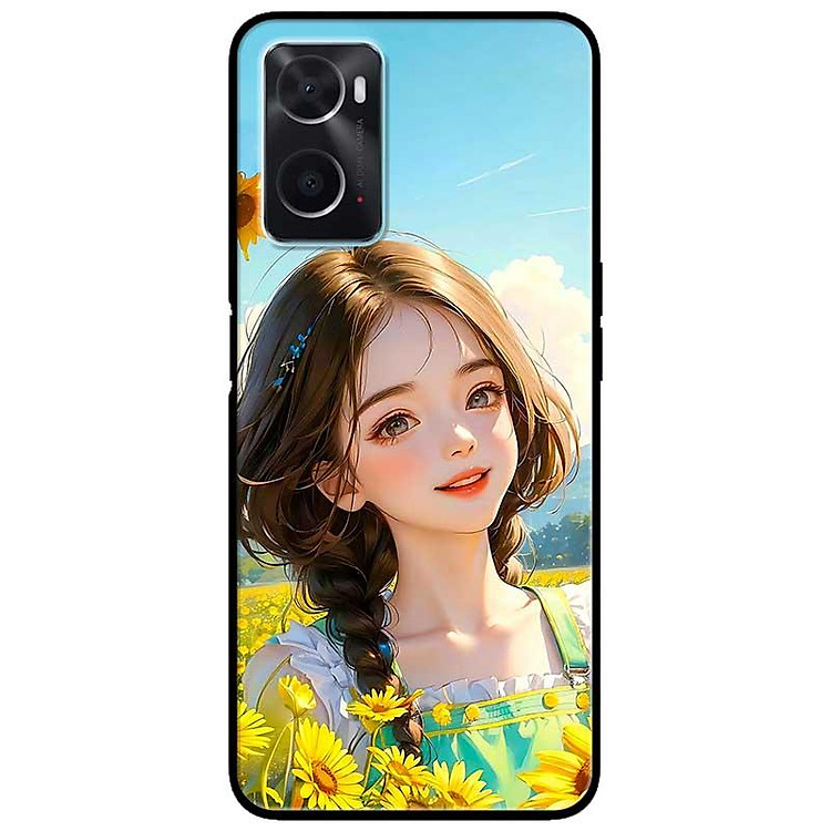 Ốp lưng cho Oppo A36 - A60 4G - A74 - A76 - A95 4G - A96 4G - Thiếu Nữ Áo Xanh Lá - Hàng Chính Hãng