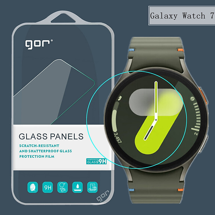 Combo 3 Miếng Dán cường lực GOR cho Smartwatch Galaxy Watch 7 Size 40/44mm/ Galaxy Watch 8/ Galaxy Watch 8 Classic - Hàng Chính Hãng