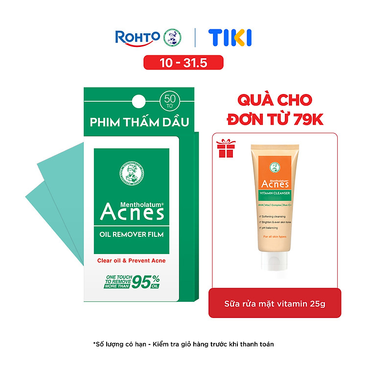 Phim Thấm Dầu Acnes Oil Remover Film 50 Tờ