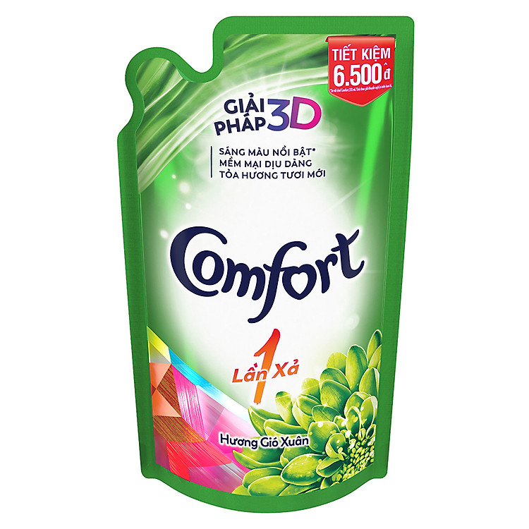 Nước Xả Vải Comfort Đậm Đặc 1 Lần Xả Hương Gió Xuân - 32010062 (800ml/Túi)