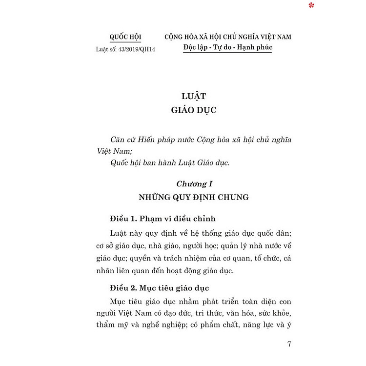 Luật giáo dục năm 2019 - bản in 2024 - Ảnh 4