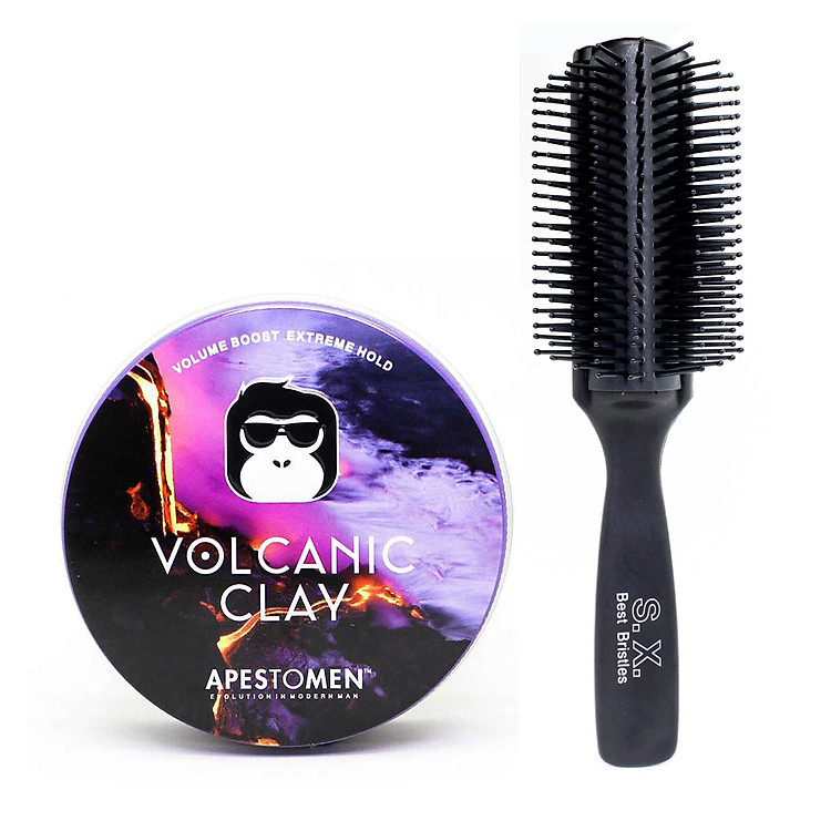 Sáp Vuốt Tóc Apestomen Volcanic Clay V4 + Lược Bán Nguyệt
