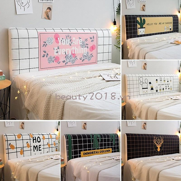 Vỏ bọc đầu giường gỗ chống bụi chất lượng cao phong cách hiện đại