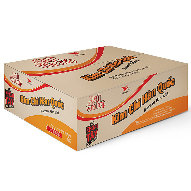 Thùng 30 Gói Mì Vua Bếp Kim Chi Hàn Quốc Unif 85Gr