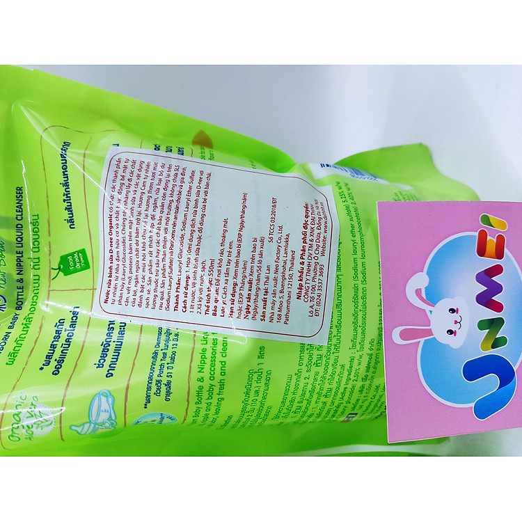 Bộ 2 Nước Rửa Bình Sữa D-nee Chính hãng Ưu đãi - Hình ảnh 2