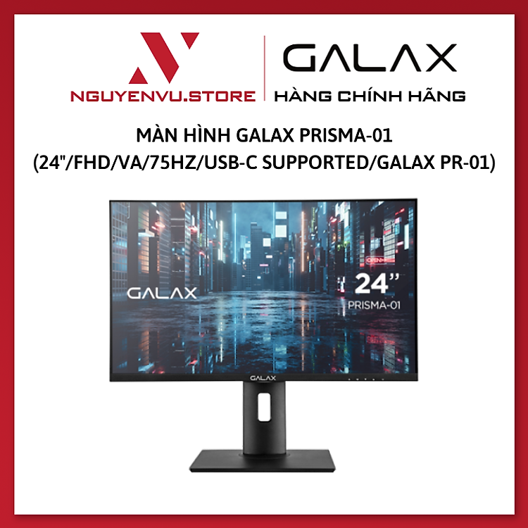 Màn Hình Galax Prisma-01 (24"/FHD/VA/75Hz/USB-C Supported/Galax PR-01) - Hàng Chính Hãng