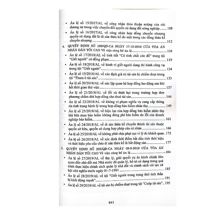 Hệ thống 70 Án lệ và Giải đáp vướng mắc trong nghiệp vụ xét xử của Tòa án nhân dân tối cao từ năm 2016 đến nay - Ảnh 4