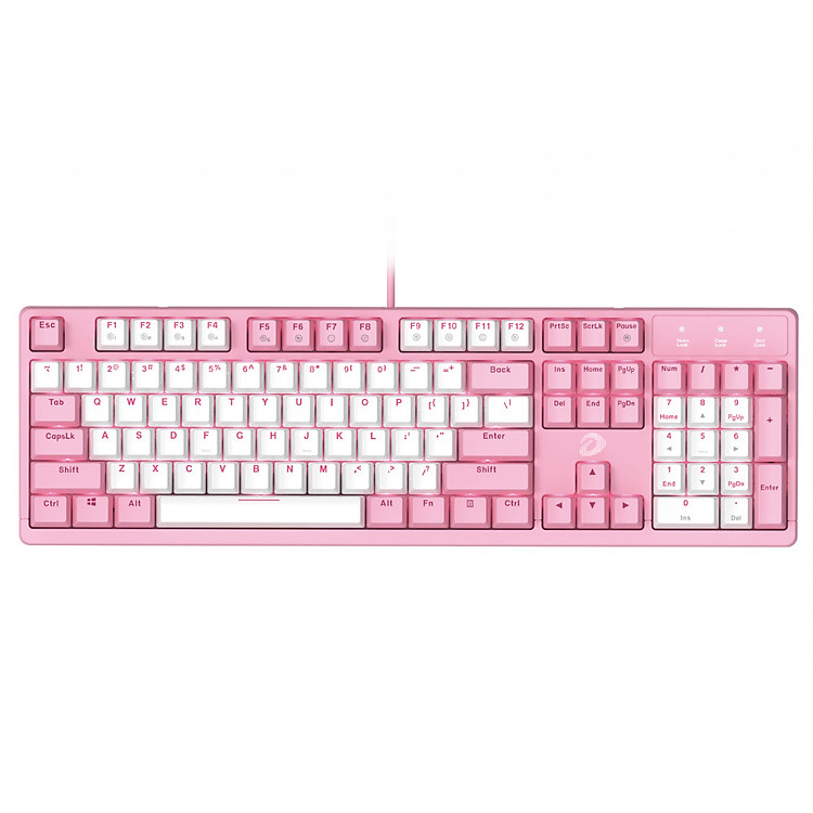 Bàn phím cơ Gaming DAREU EK1280s Pink-White - Hàng Chính Hãng
