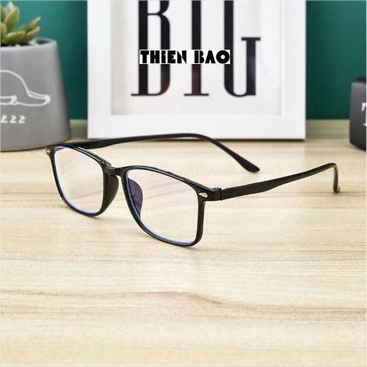 Kính thời trang 0 độ chống as xanh, lọc sáng Nam nữ bảo vệ mắt hàng đẹp tròng Nhật KV301
