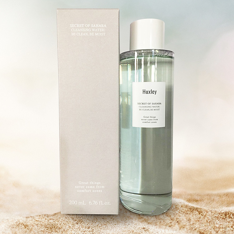 Nước tẩy trang dịu nhẹ dành cho da nhạy cảm Huxley Cleansing Water; Be Clean, Be Moist 200ml