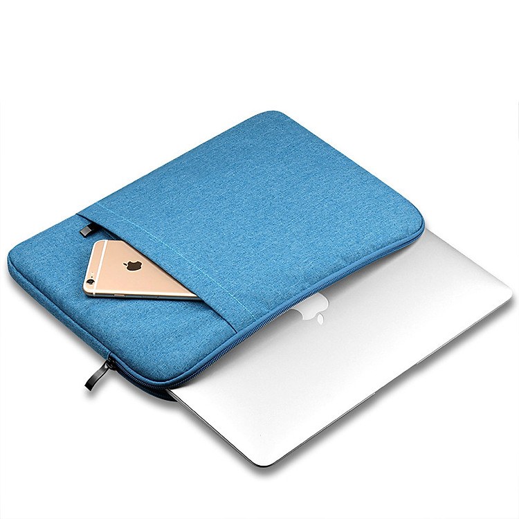 Túi Chống Sốc Macbook 13inch 2 Ngăn Thời Trang Cao Cấp PKV (xanh) - Hàng chính hãng
