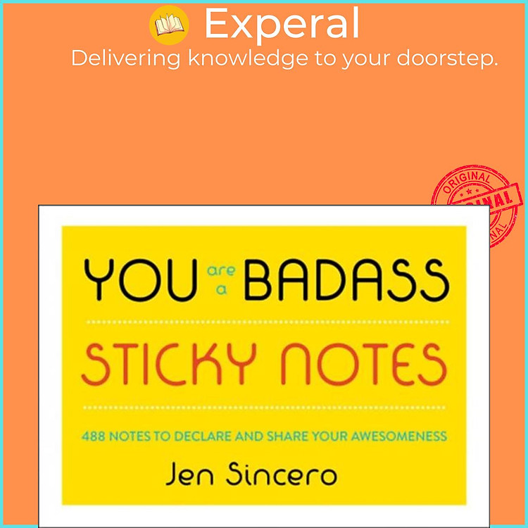 Sách - You Are a Badass (R) Sticky Notes - 488 Notes to Declare and Share Your Aw by Jen Sincero (UK edition, paperback)