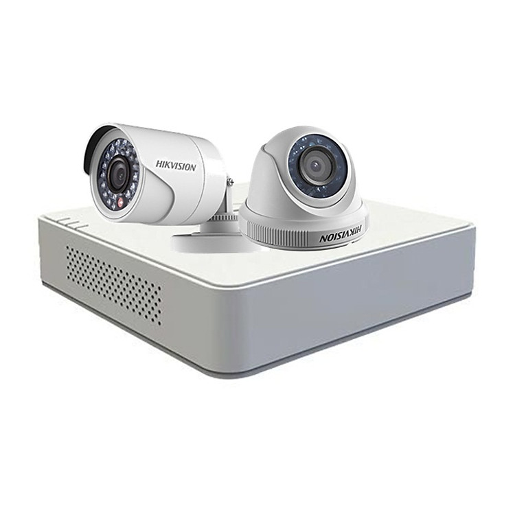 Bộ 2 camera chính hãng Hikvision HD720P