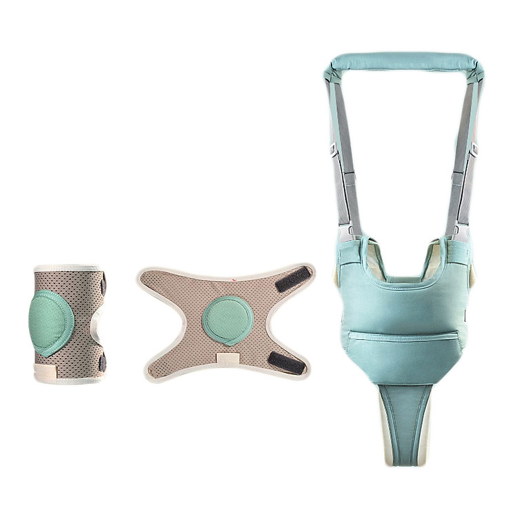 Combo 2 Vớ Lót Đầu Gối Cho Bé Tập Bò Siêu Êm Và Bảo Vệ Đầu Gối Bé, Chống Trượt và Đai tập đi an toàn đa năng cho bé