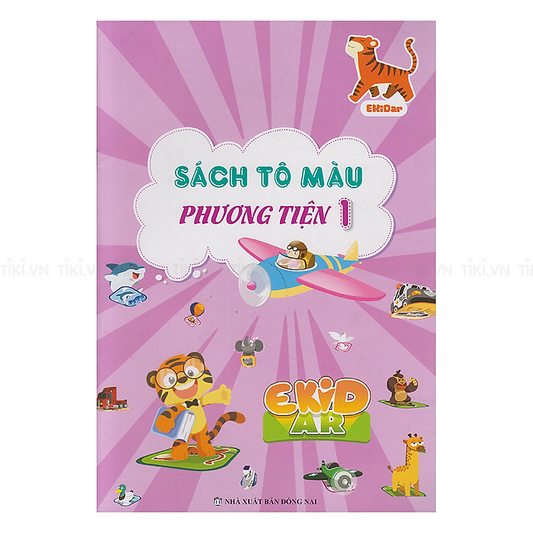 Sách Tô Màu 4D Ekidar Chủ Đề Phương Tiện