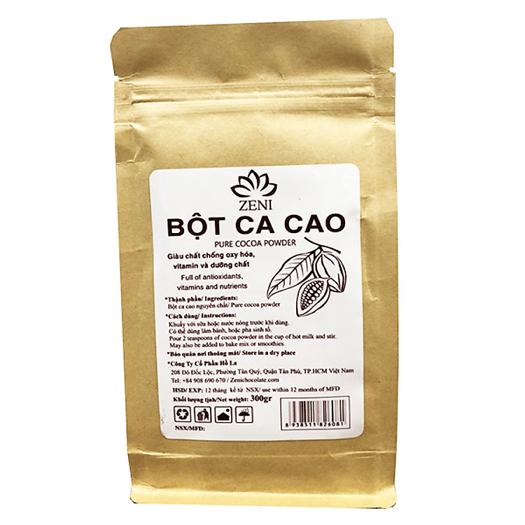 Bột ca cao nguyên chất ZENI 300g