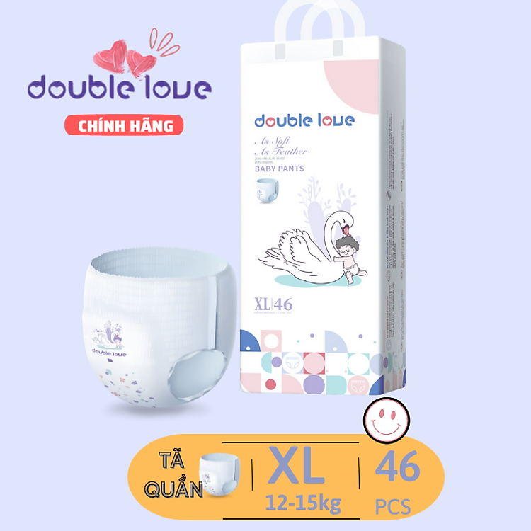 Combo 3 Tã Quần Double Love Size M-XL Chính hãng Tiết kiệm