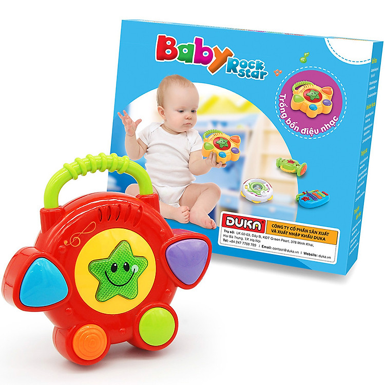 Mua Baby Rock Star - Trống bốn điệu nhạc Chính hãng Giá tốt - Hình ảnh 2