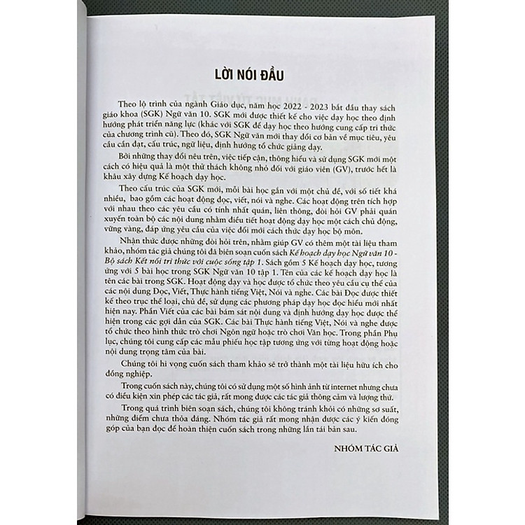 Kế Hoạch Dạy Học Ngữ Văn 10 (Tập 1) - Ảnh 3