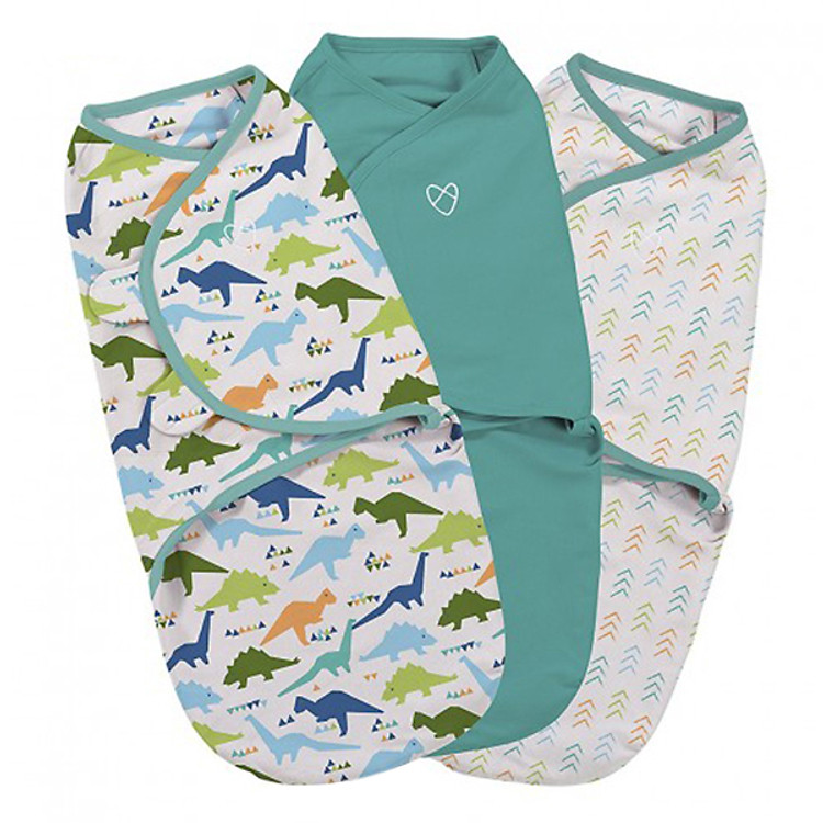 Bộ 3 Chăn Quấn Origami Dino Summer Inflant S/M