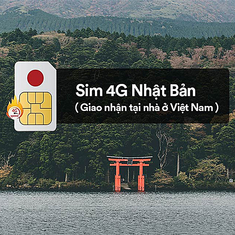 A&H - Sim Du Lịch Quốc Tế Đi Nhật Bản không giới hạn tốc độ 4G Liên Tục - Đăng ký theo ngày sử dụng của khách hàng