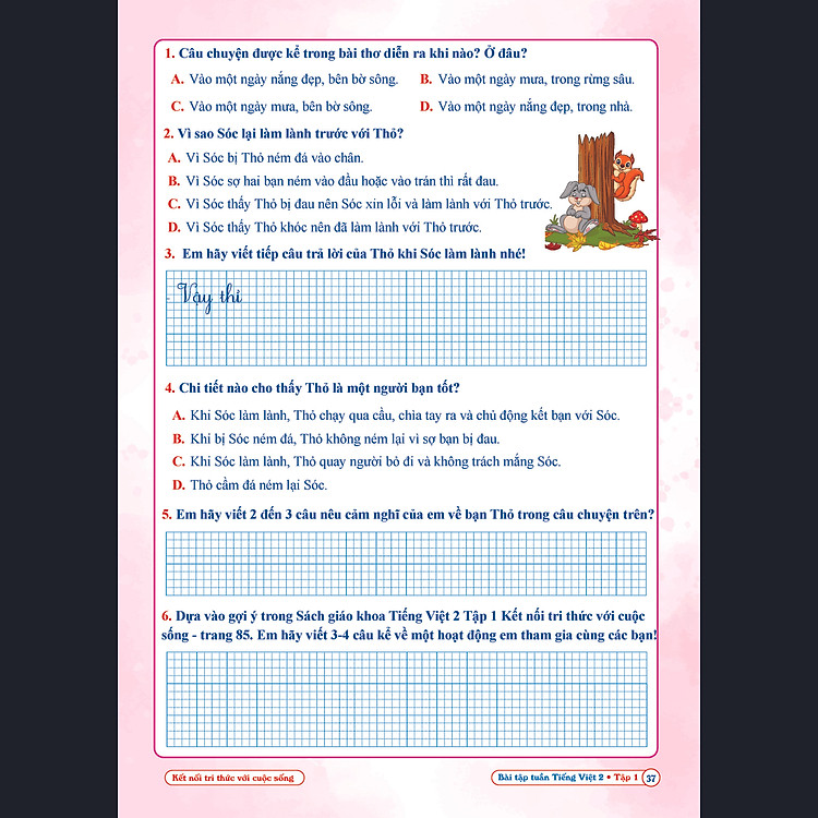 Bài Tập Tuần Tiếng Việt Lớp 2 - Kết Nối Tri Thức - Học kì 1 - Ảnh 4