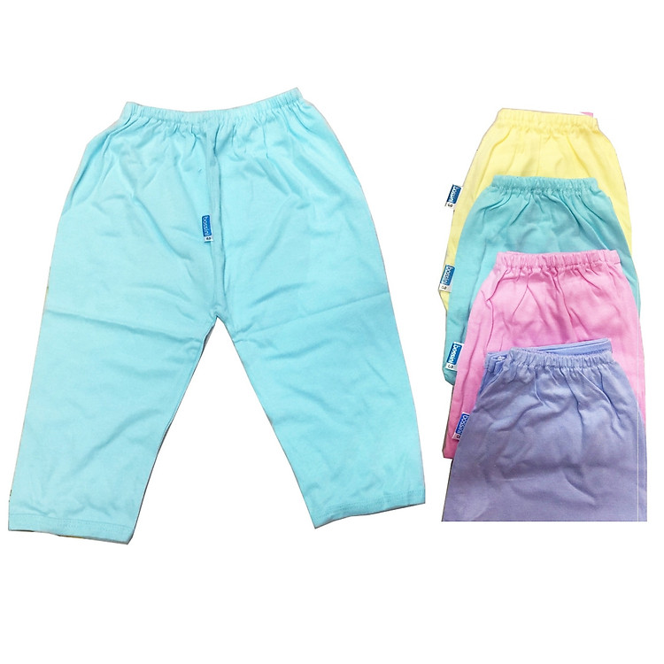 COMBO 5 QUẦN DÀI MÀU CHO BÉ MẶC NHÀ 100% cotton
