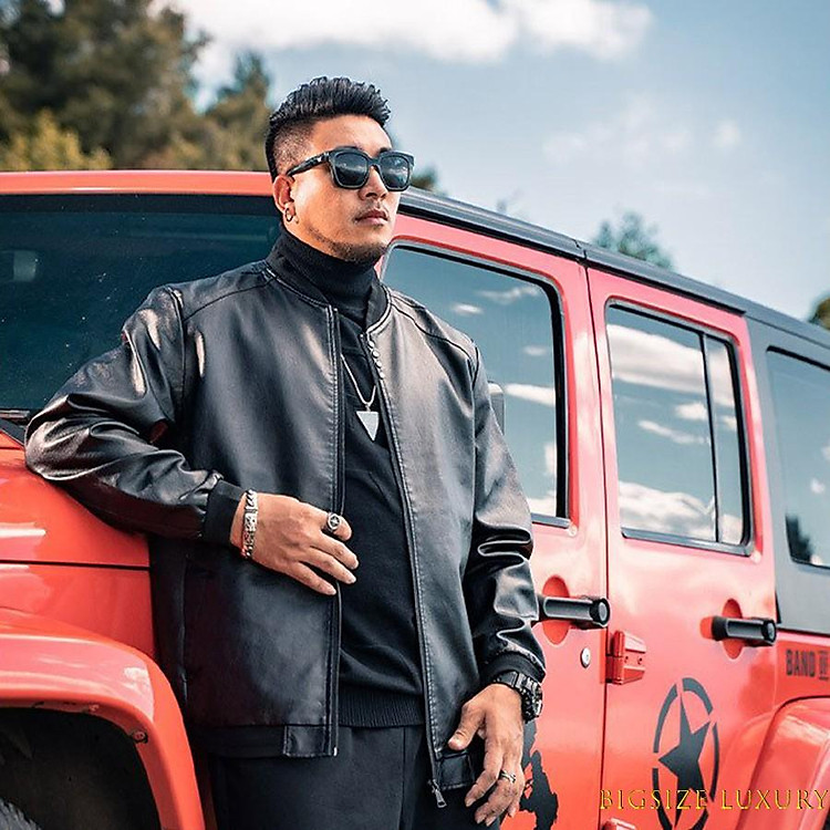 ÁO KHOÁC DA NAM BIG SIZE ( ẢNH THẬT)