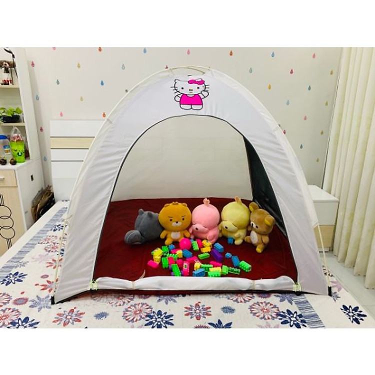 Lều trẻ em mèo đeo nơ