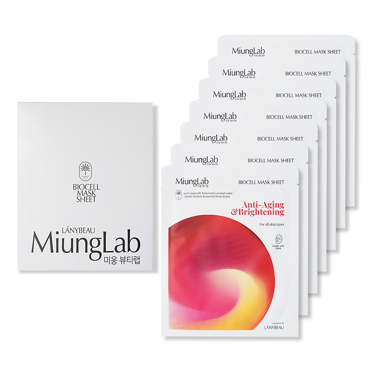 Miung Lab Anti Aging & Brightening - Mặt Nạ Dưỡng Da, Ngăn Ngừa Lão Hóa và Dưỡng Trắng (Hộp 7 Miếng)
