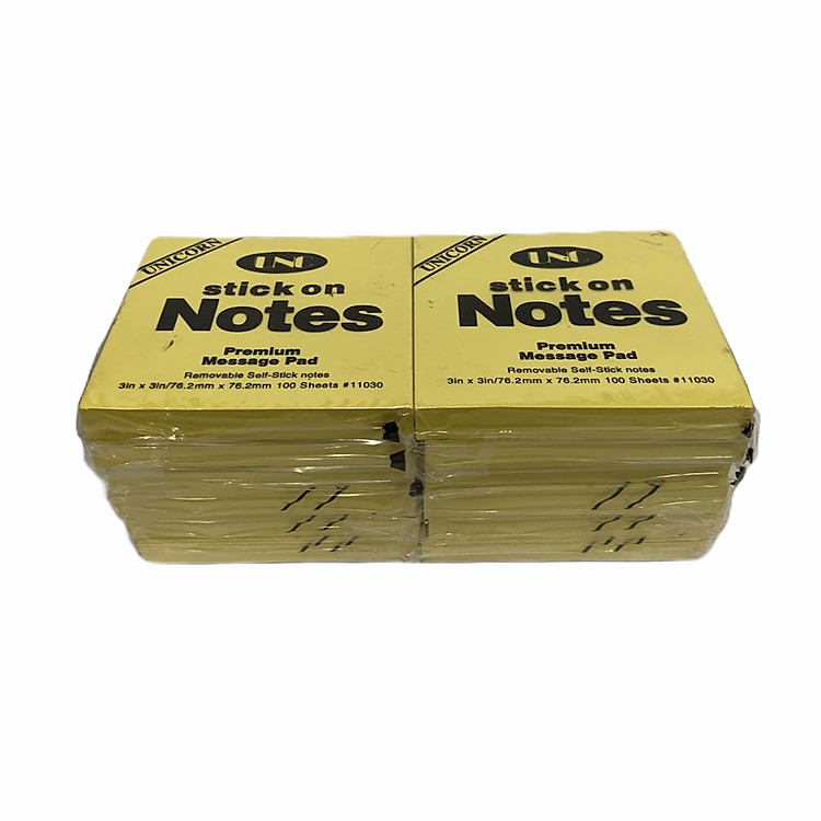 Giấy Note Vàng 3x3 UNC (12 xấp) - Ảnh 2